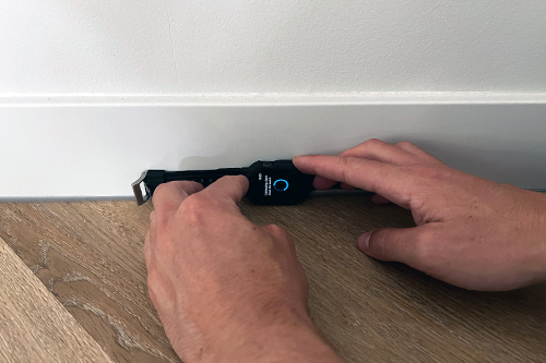 Calibration position 02: Left side against the wall