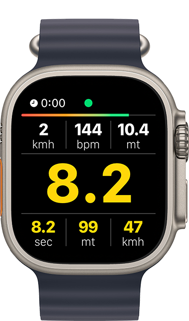 Apple Watch — live session metrics during recording